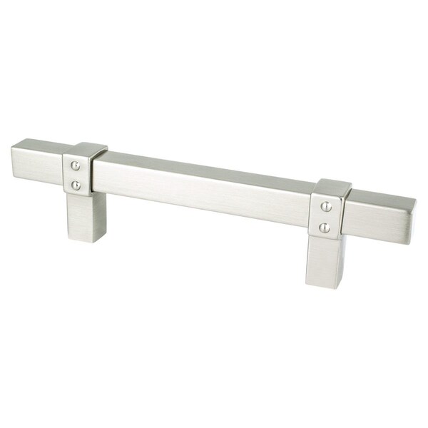 Escenario 96 mm Center to Center Rivet Rebel Cabinet Pull, Brushed Nickel ES3336714 - main